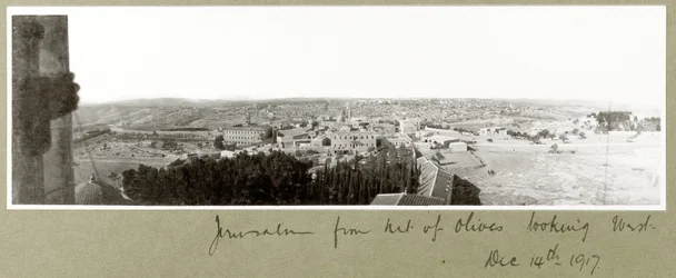 Jérusalem depuis le mont des Oliviers regardant vers l
